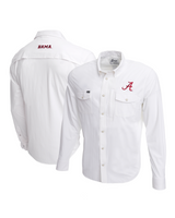 Alabama Tailgater Long Sleeve Snap Shirt - White