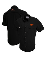 Oklahoma State Tailgater Short Sleeve Snap Shirt - Black