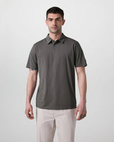 Short Sleeve Feather Polo - Oak Hall