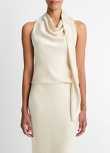 Satin Scarf Top - Bona