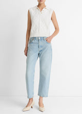 Cable-Knit Wool & Cotton-Blend Sweater Vest - Off White