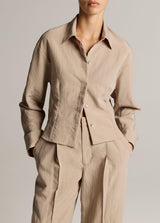 Blouson-Back Shirt Jacket - Dried Blossom