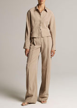 Blouson-Back Shirt Jacket - Dried Blossom