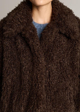 Faux-Fur Cropped Jacket - Pinewood