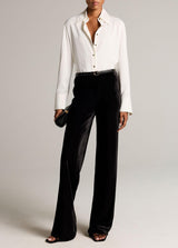 Colette High-Rise Velvet Bias Pant - Oak Hall