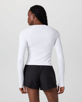 Long Sleeve Surge Seamless Tee - White