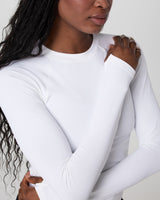 Long Sleeve Surge Seamless Tee - White