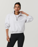 Restore Oversized Half Zip - Pale Grey Heather