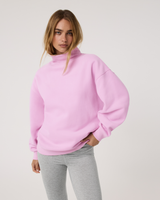 Vuori Restore Oversized Mock Neck - Pink Taffy