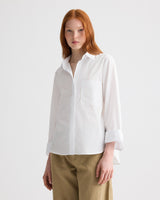 Boyfriend Shirt in Superfine Cotton - White