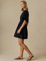 Coastal Poplin Elia Mini Smocked Dress