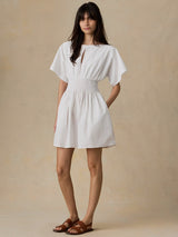 Coastal Poplin Elia Mini Smocked Dress
