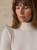 Faherty Featherweight Freestyle Turtleneck - Egret