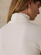 Faherty Featherweight Freestyle Turtleneck - Egret