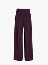 Proenza Schouler Aria Pant in Wool Twill - Malbec