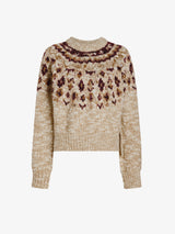 Lizzy Sweater in Fairisle - Oat Multi
