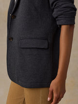 Inlet Knit Blazer - Black Sky Melange