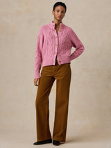 Faherty Sunday Morning Cardigan - Chinese Peony