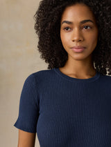 Miramar Linen Mini Rib Tee