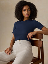 Miramar Linen Mini Rib Tee