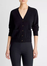 Pocket V-Neck Cardigan - Oak Hall