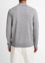 Long Sleeve Merino Polo - Oak Hall