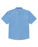 Ole Miss Tailgater Short Sleeve Snap Shirt - Powder Blue