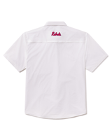 Ole Miss Tailgater Short Sleeve Snap Shirt - White