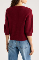 Frame The Brushed Chalet Sweater - Deep Garnet