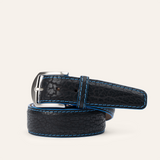 American Bison Belt - Black/Denim