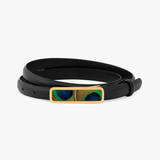 Brackish Bow Tie ACE Basin Abby Belt - Black/Peacock Eye