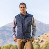 Madison Creek Asheville British Wool Vest - Blue Donegal