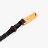 Brackish Bow Tie ACE Basin Abby Belt - Chocolate/Patterned Natural