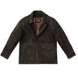 Madison Creek Bandera Goat Suede Leather Jacket - Charcoal