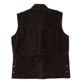 Madison Creek Bandera Goat Suede Leather Vest - Chocolate