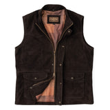 Madison Creek Bandera Goat Suede Leather Vest - Chocolate