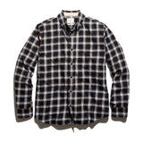 Billy Reid Block Check Tuscumbia Classic Shirt in Black Multi
