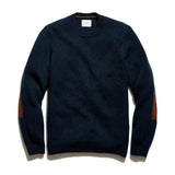 Billy Reid Cashmere Dover Sweater in Carbon Blue Heather
