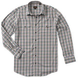 Madison Creek Bisley Check Western Shirt - Sage/Khaki