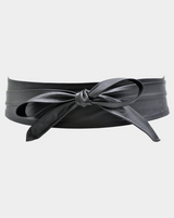 ADA Wrap Leather Belt - Black
