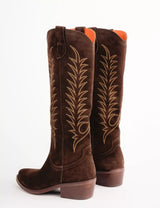 Blanca Suede Embroidered Boot - Oak Hall