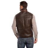 Madison Creek Bozeman Merino Lambskin Shearling Vest - Chocolate
