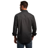 Madison Creek Branson Whipstitch Denim Shirt - Black Denim