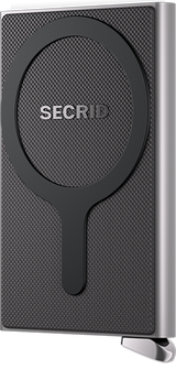 Secrid Premium Cardprotector+ Fluted for MagSafe - Silver