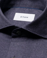 Solid Flannel Shirt - Dark Purple