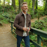 Criquet Corduroy Quilted Shacket - Pinecone