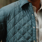 Criquet Quilted Shacket - Hunter Green