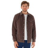 Criquet Corduroy Quilted Shacket - Pinecone