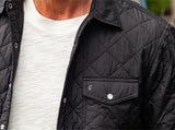 Criquet Quilted Shacket - Black