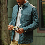 Criquet Quilted Shacket - Hunter Green